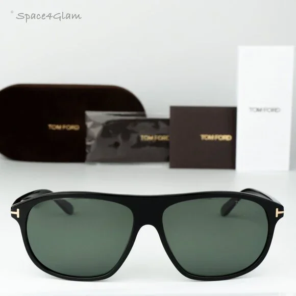 BRAND NEW Tom Ford Women Sunglasses Black Green Polar Pilot  display picture 3